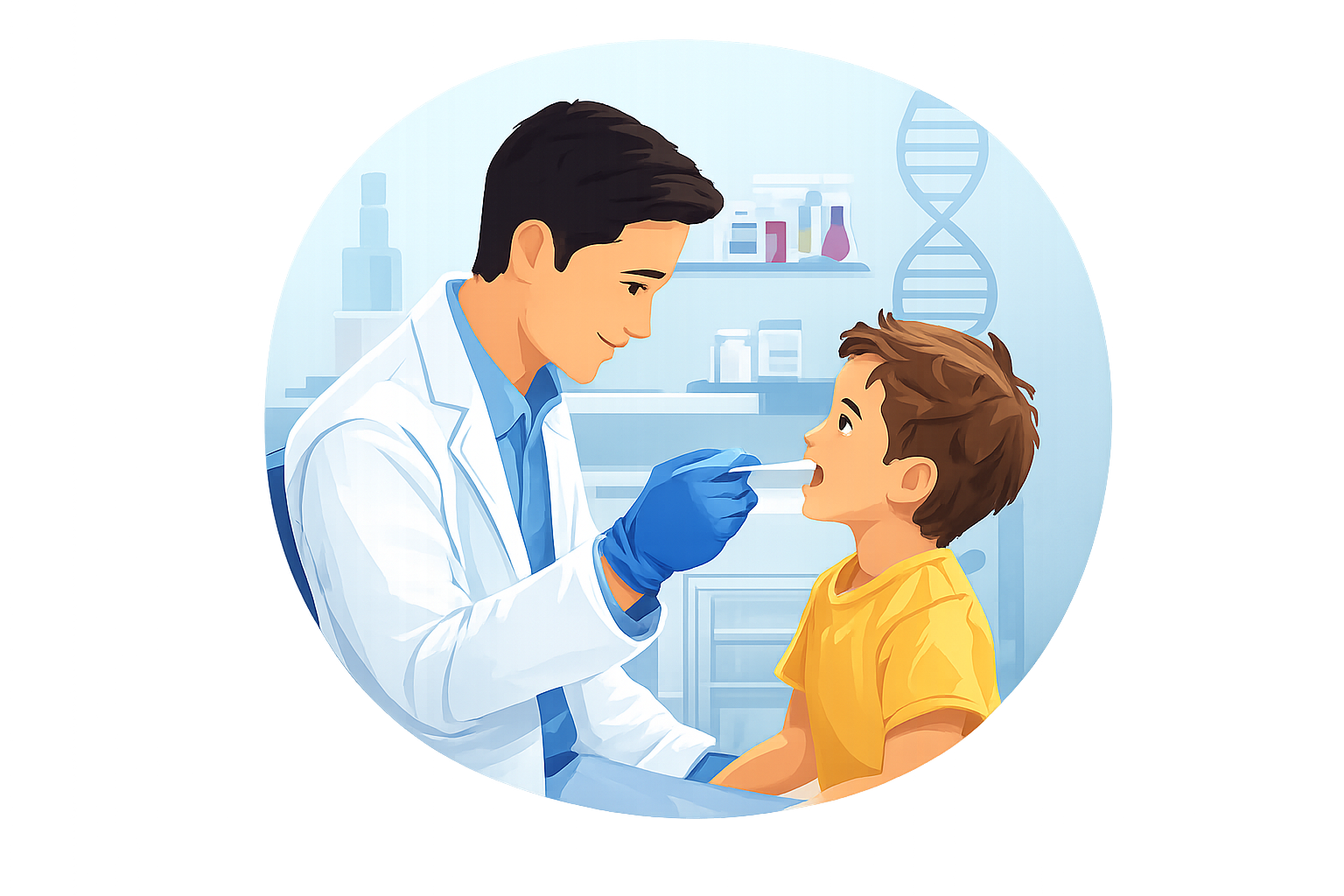 Cita presencial en laboratorio para prueba de ADN de paternidad en Córdoba